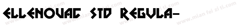 ElleNovaC Std Regula字体转换